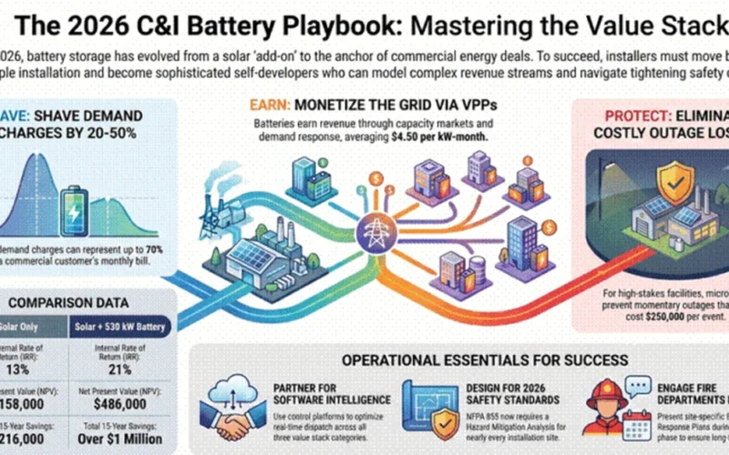 C&I installer’s battery storage playbook for 2026